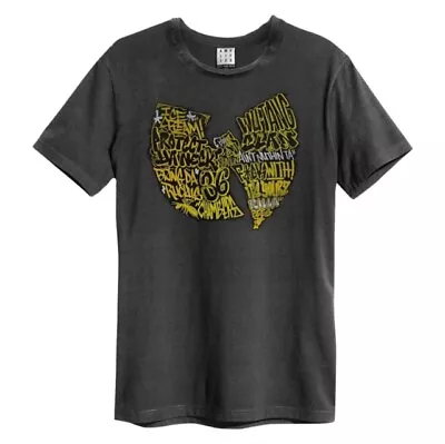 Buy Wu Tang Clan - Graffiti Logo Amplified  Vintage Charcoal T Shirt • 20.29£