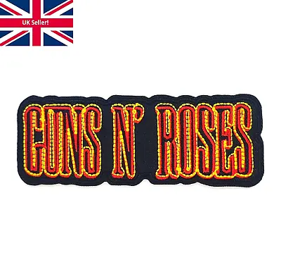 Buy GUNS N ROSES Rock Embroidered Patch Iron On Applique Badge For Jacket Hat Bag UK • 2.85£
