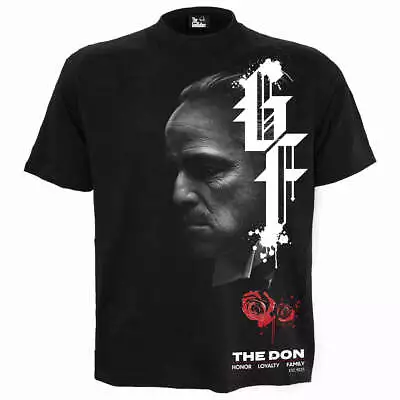 Buy GODFATHER - DON - Front Print T-Shirt Black • 18.99£