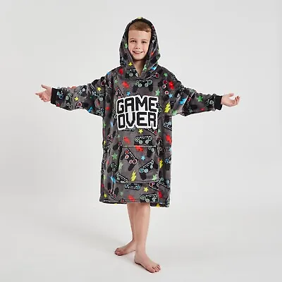 Buy Boys Girls Gamer Gaming Oversized Fleece Hoodie Hoody Sweatshirt Teens 7-13 Yrs • 22.95£