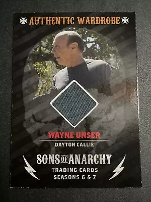 Buy 2015 Sons Of Anarchy Authentic Wardrobe Card Of WAYNE UNSER #M10 Dayton Callie • 18.94£