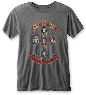 Buy Guns N Roses Appetite For Destruction Grey Burnout T-Shirt - • 14.89£