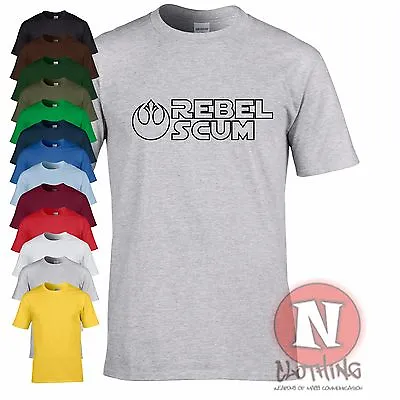 Buy Rebel Scum T-shirt Sci Fi Geek Star Wars Join The Rebellion Han Solo Luke Leia • 11.99£