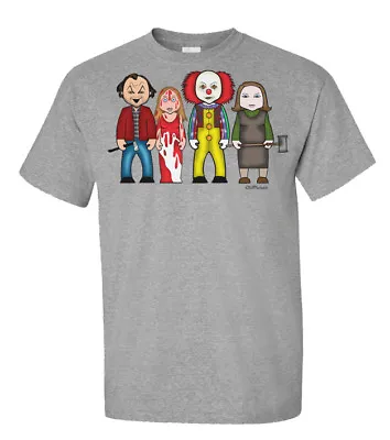 Buy Kings Creations By VIPwees Mens ORGANIC Cotton T-Shirt Inspired By Horror Movie • 10.49£