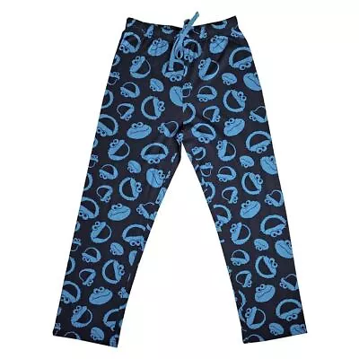 Buy Sesame Street Cookie Monster AOP Navy Blue Lounge Pants - Pyjama Bottoms • 21.95£
