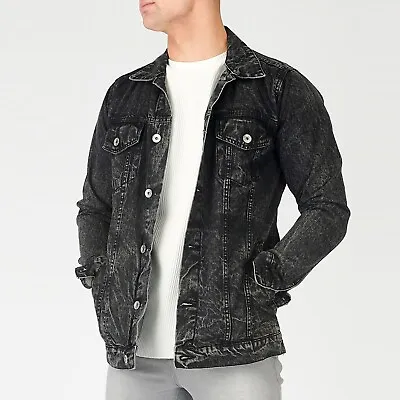 Buy Mens Multi Pocket Denim Jackets Coat Outwear Trucker Casual Jeans Jacket Classic • 31.99£