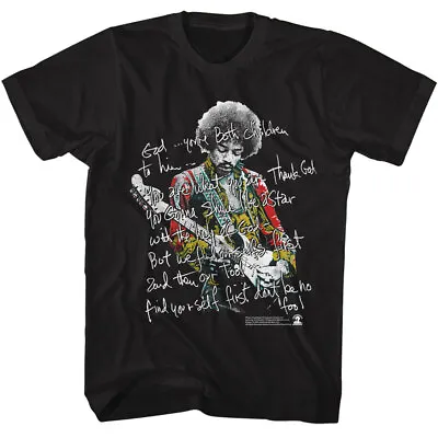 Buy Jimi Hendrix Shine Like A Star Men's T Shirt Rock Band Music Merch • 40.37£