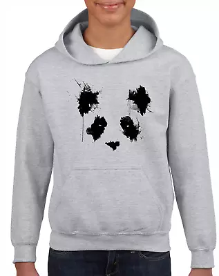 Buy Panda Face Paint Kids Hoody Hoodie Cute Animal Lover Childrens Design Top New • 14.99£