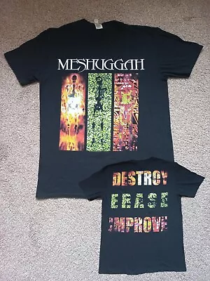 Buy Meshuggah Destroy Erase Improve T-Shirt - Size L - Heavy Death Metal Decapitated • 14.99£