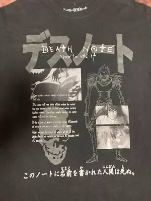 Buy Death Note Vintage T-shirt Anime Tee Black Size M Ryuk Japanese Managa J9709 • 137.02£
