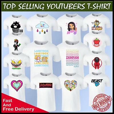 Buy Mens Funny T Shirt Viral Youtuber Merch Gaming Kids Boys Top Tee  Birthday Gift • 13.49£