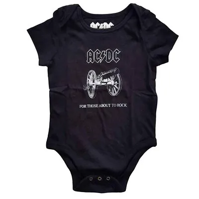 Buy Babygrow AC/DC About To Rock Official Childrens Tee T-Shirt Boys Kids • 15.99£