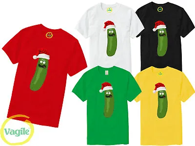 Buy Rick And Morty SANTA T-Shirt Pickle Rick TShirt Schwifty Christmas Mens Kids Top • 4.65£