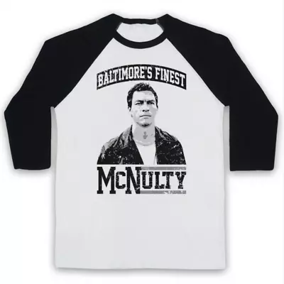 Buy THE WIRE McNULTY BALTIMORE FINEST UNOFFICIAL CULT TV 3/4 SLEEVE BASEBALL TEE • 23.99£