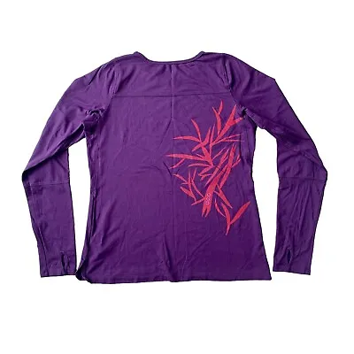 Buy Nike ACG Purple Long Sleeve Top Nike Fit Dry Size M 12/14 • 14.99£