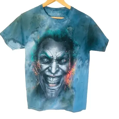 Buy The Joker Graphic T- Shirt Injustice Gods Amongst Us Adult Blue DC Comics Size S • 9.99£