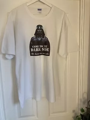 Buy FAB,white,heavy Cotton,DARTH VADER,XL,t-shirt-MUST LOOK! • 0.99£