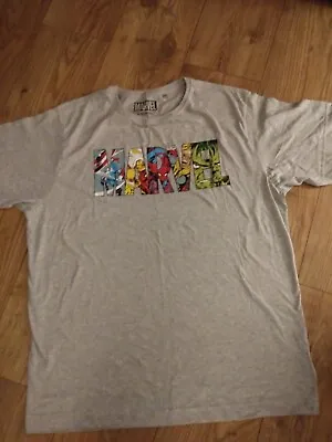 Buy Used MARVEL Spiderman T Shirt Size XL In Grey. Multi Coloured Logo.  • 3.99£