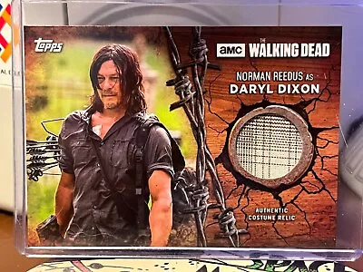 Buy Topps Walking Dead Relic Card Daryl Clothing Swatch Mint Condition New • 16.06£