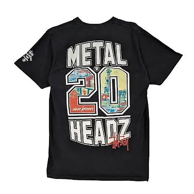 Buy Stussy Metalheadz LA 20 Tee Anniversary T-Shirt Black Size M | Rare Goldie DnB • 120£