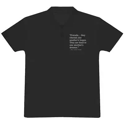 Buy Friendship Henry David Thoreau Quote Adult Polo Shirt / T-Shirt (PL081624) • 12.99£