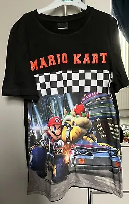 Buy Boys Super Mario Mario Kart Top Tshirt Size 9-10 Years • 2£