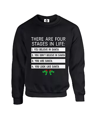 Buy There Are Four Stages Funny Adults Christmas Jumper Xmas Sweatshirt New Gift • 19.95£
