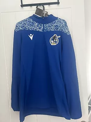 Buy Bristol Rovers 2021/2022 Pre Match Zip Up Jacket- New With Tags - SIZE L • 30£