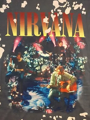 Buy Nirvana Unplugged Shirt Blushmark Sz M, 25.5  Pit To Pit / 28.5  Shoulder To Hem • 26.50£