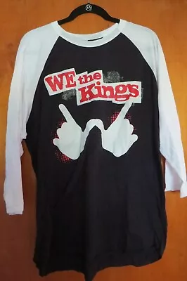 Buy We The Kings W Hands Raglan Shirt Size XL Unisex Pop Punk  • 9.64£