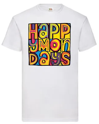 Buy Adored Happy Mondays Manchester Music Band Indie Concert Funny Metal T Shirt • 4.99£