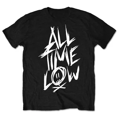 Buy All Time Low Official Scratch Logo Mens Black Short Sleeve T-Shirt  Pop Punk • 9.95£