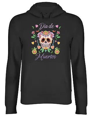 Buy Skull Gothic Hoodie Mens Womens Day Of The Dead Top Gift • 17.99£