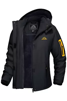 Buy Women's Winter Ski Jacket Waterproof Windbreaker Warm Fleece Lined Hoodie Coats • 55.18£