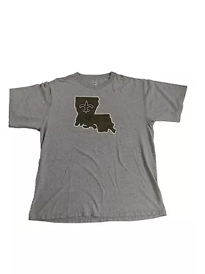 Buy New Orleans Saints T-shirt Short Sleeve Men's XL Grey • 14.95£