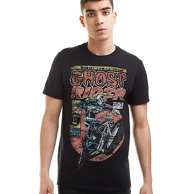 Buy Ghost Rider Mens T-shirt Black S-XXL Official Marvel • 13.99£