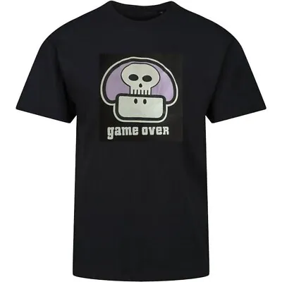 Buy *REDUCED* 'Game Over' Mushroom Skull Gamer Tshirt - Large Only FREE P&P • 8£