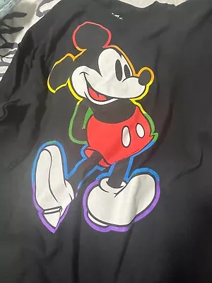 Buy Disney Pride Collection Black Mickey Mouse T-Shirt • 14£