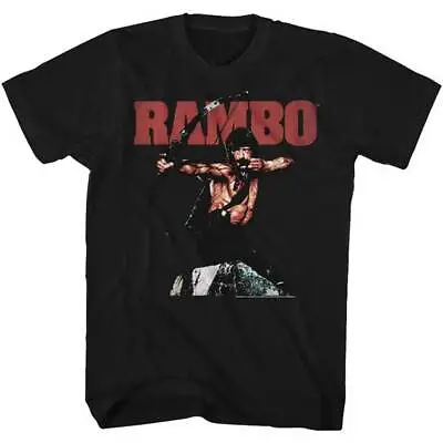 Buy Rambo First Blood John Shooting Bow & Arrow Men's T Shirt 80's Movie Merch • 38.47£