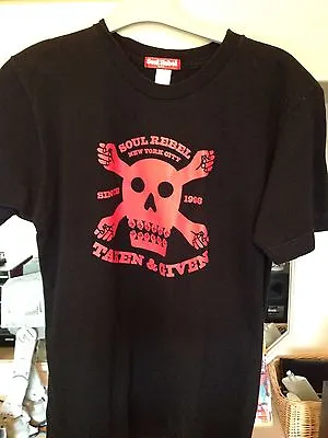 Buy Soul Rebel NYC Black Skull And Fists Tee T Shirt Size Small Size S • 5.75£