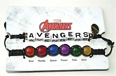 Buy Marvel Comics Avengers Letter Infinity Stones & Bead 2 Bracelet Gift Set New • 16.09£