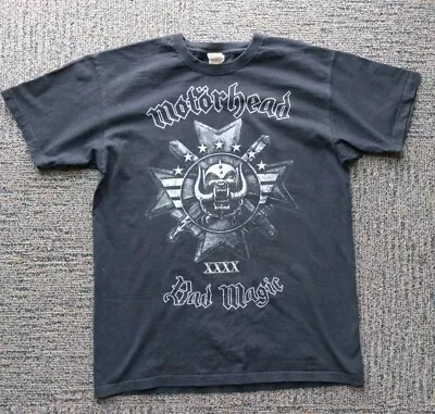 Buy Mens Black Motorhead  Bad Magic  XXXX T Shirt. Size M.  • 14£