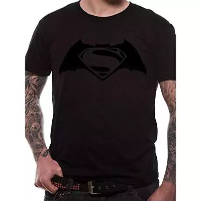 Buy BATMAN V SUPERMAN - BLACK ON BLACK T-shirt BLACK LARGE T-Shirt NEW • 5.38£