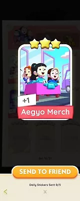 Buy Monopoly Go - Aegyo Merch Sticker / Card - FAST DELIVERY • 2.49£
