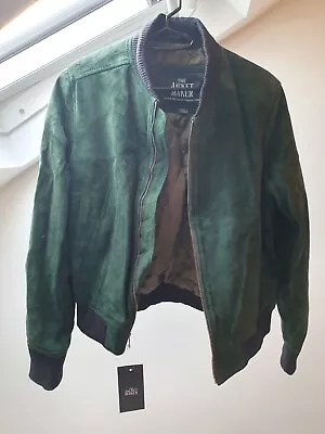 Buy Green Suede Biker Jacket, The Jacket Maker Size M • 70£