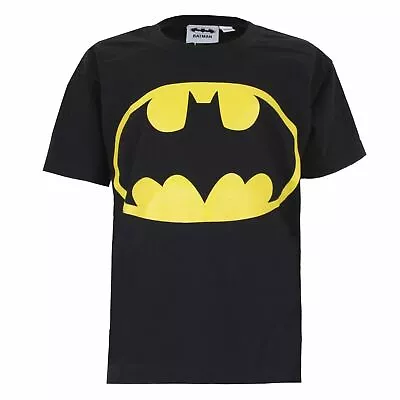 Buy Batman Boys T-shirt Bat Symbol Logo Black Kids 3-12 Years DC Comics Official • 9.99£
