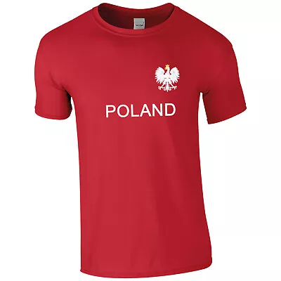 Buy Poland Printed  Euro  T Shirt Football Your Country  Pristine Finish • 11.99£