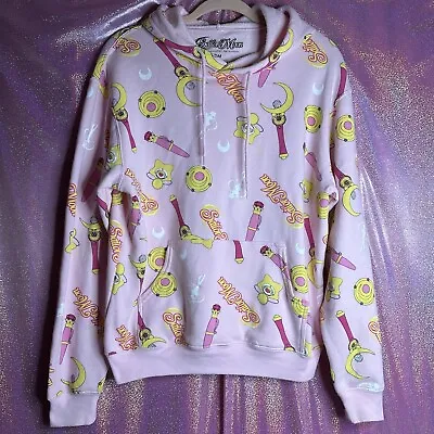 Buy Sailor Moon Icons Pink Hoodie Large-Hot Topic With Front Pocket • 28.35£