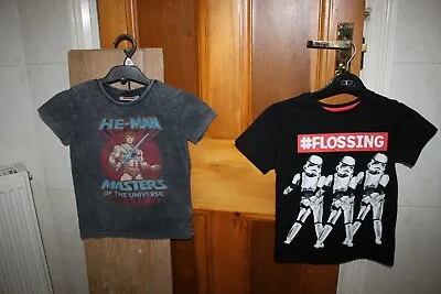 Buy 2 Boys 6-7  T Shirts  He Man Masters Of The Universe & Storm Troopers  #Flossing • 4.50£