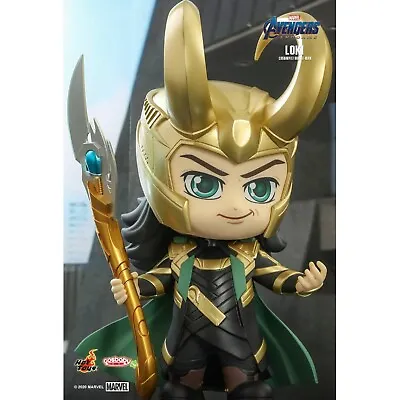 Buy Hot Toys COSBABY Marvel Avengers: Endgame Loki With Sceptar Large Bobble-Head • 48£